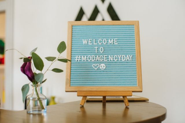#ThrowbackThursday to our first ever #MODAgencyDay last fall! ⁠
⁠
It was so special to get our entire team together for the first time since the pandemic hit. Most of our team still works #remotely — with the option to come into the office whenever they want. The #hybridmodel is the future and we are excited to be partaking in it… but can’t wait to have everyone together again for our next offsite! 💫⁠
⁠
#hybridwork #WFA #teamoffsite ⁠