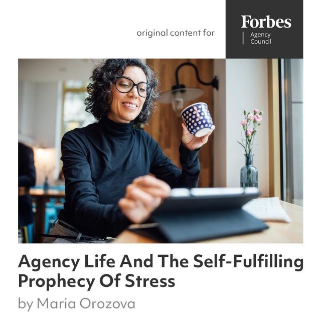 Let’s face it, stress is a real issue in most industries. And in the agency world, where life moves just a little bit faster, that stress can feel relentless. Our Co-Founder @mariaborozova is shedding light on the self-fulfilling prophecy of stress and how to make it work *for* you rather than against you. Link in bio for a deeper read over on @forbes ✨

#stressmanagement #agencylife #forbescouncil #austintexas