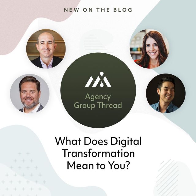 📱We hear a lot about "digital transformation" in our industry. Removing friction from buying experiences, implementing customer-centric technologies, embracing a more digital-first approach—but no two transformation efforts look the same ❄️ We flipped the question over to our #AgencyGroupThread to dig up some perspective. Hop over to the link in our bio to hear what our team had to say!

#digitaltransformation #technology #b2b